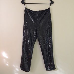 NWT Forever 21 black sequin pants